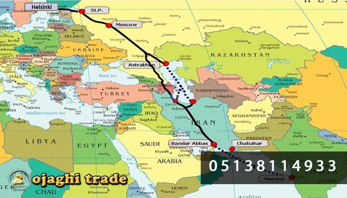 مسیر ریلی ایران به روسیه
